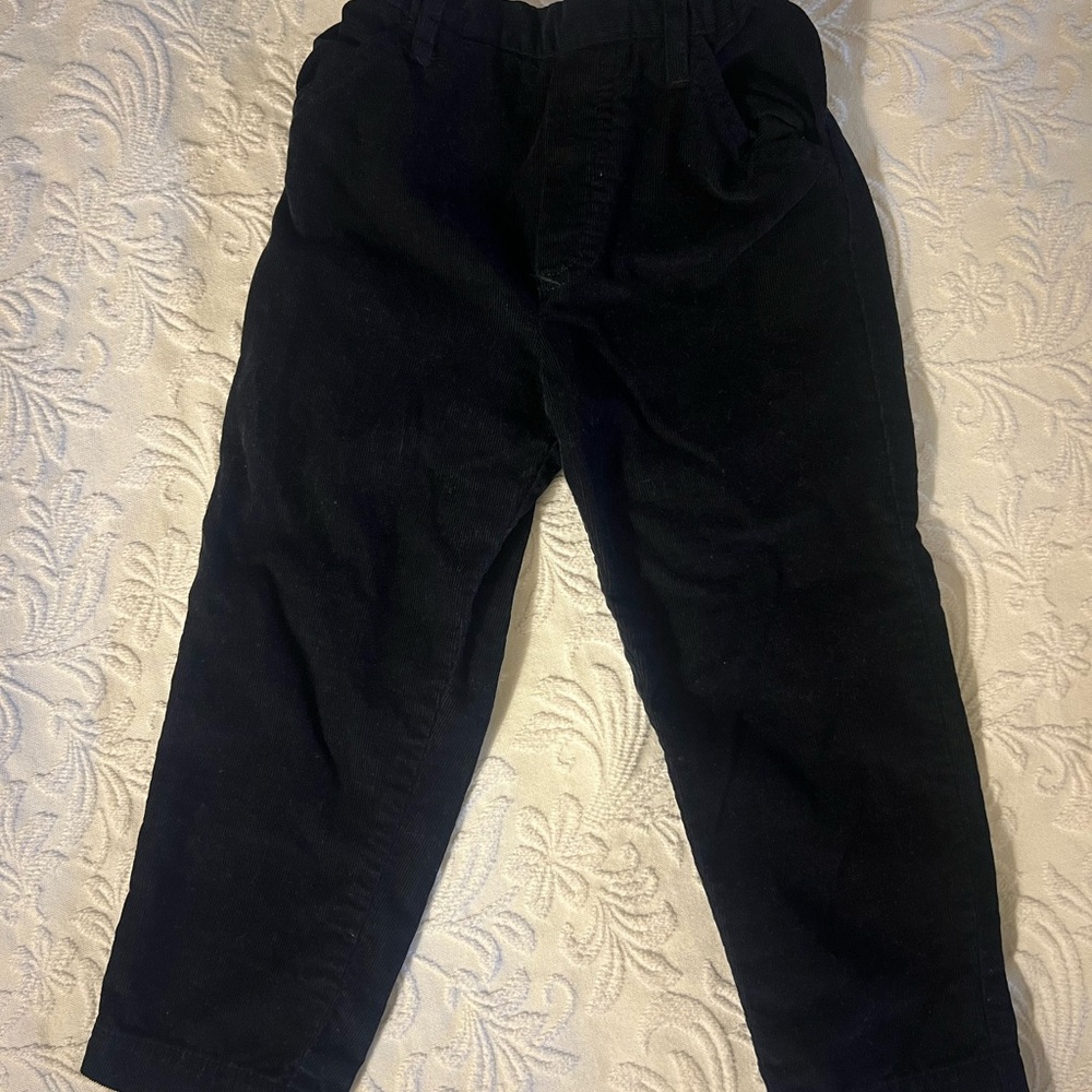 Bella Bliss Navy Corduroy Bottoms Relaxed Fit